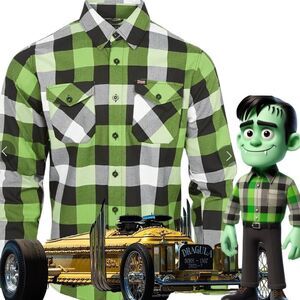 NEW LIMITED EDITION: DIXXON MUNSTER “DRAGULA” MEN’S XL FLANNEL SHIRT